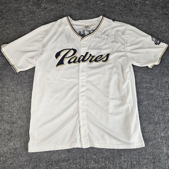 San Diego Padres Jersey Mens 2XL White MLB Baseball Trevor Hoffman Hall of Fame - Picture 1 of 14